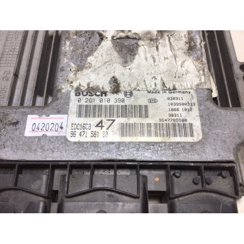 Peugeot 307 1.4 Motor Beyni 9647158180 0281010390 EDC16C3