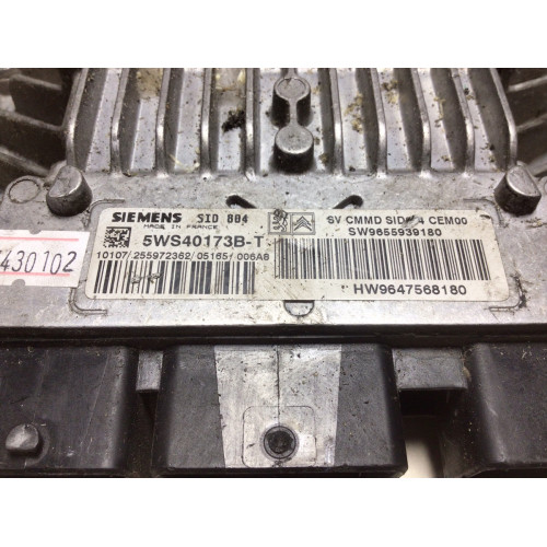 Citroen C3 1.4 Motor Beyni 5WS40173B-T 9655939180 9647568180 SID804