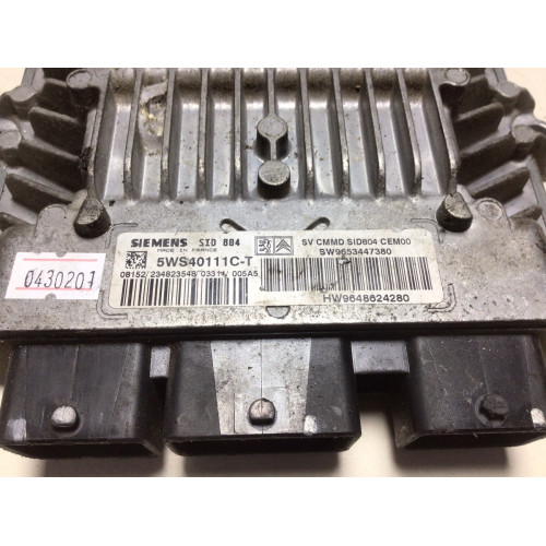 Citroen C2 Motor Beyni 5WS40111C-T 9653447380 9648624280 SID804