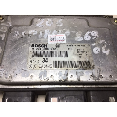 Peugeot 206 Motor Beyni 0261206942 9638783480 ME7.4.4