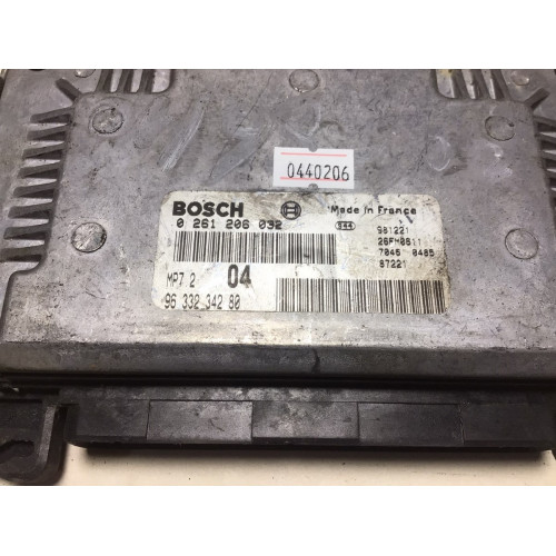 Peugeot 206 1.6 Motor Beyni 0261206032 9633234280 MP7.2