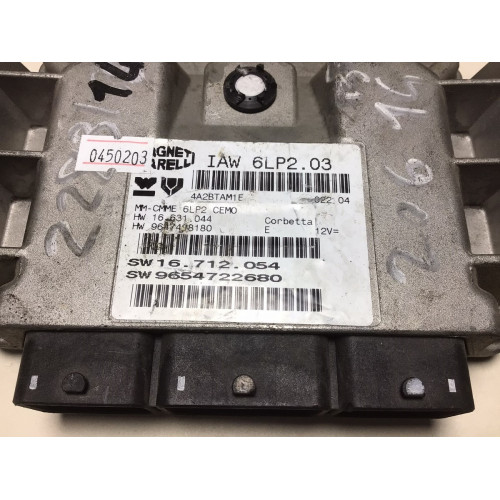 Peugeot 206 1.6 Motor Beyni 9654722680 9647498180 IAW 6LP2.03