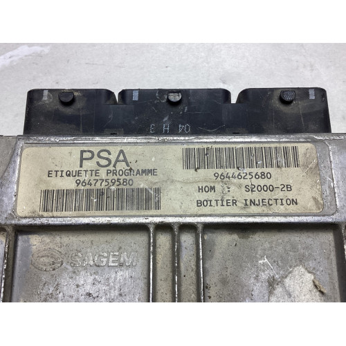 Peugeot 206 1.4 Motor Beyni 9647759580 9644625680 S2000-2B