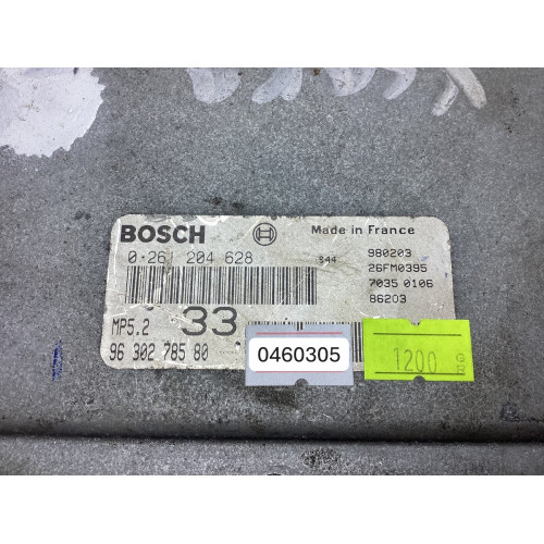 Peugeot 306 1.6 Motor Beyni 0261204628 9630278580 MP5.2
