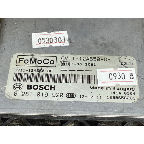 Ford B-Max 1.6 TDCI Motor Beyni 0281019920 CV11-12A650-DF