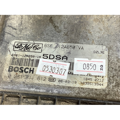 Ford Fiesta Fusion 1.6 TDCI Motor Beyni 6S61-12A650-VA 0281011612 5DSA