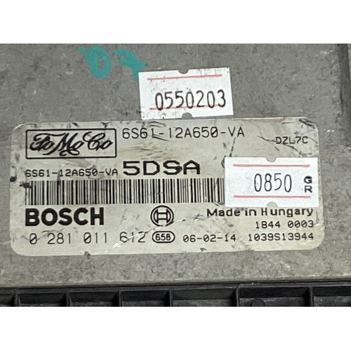 Ford Fiesta Fusion 1.6 TDCI Motor Beyni 6S61-12A650-VA 0281011612 5DSA