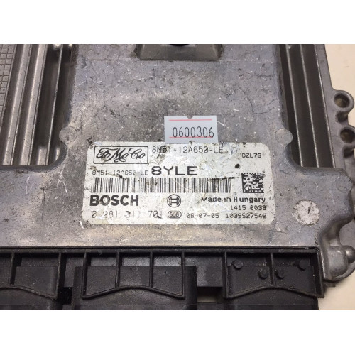 Ford Focus 1.6 TDCI Motor Beyni 8M51-12A650-LE 0281011701 8YLE