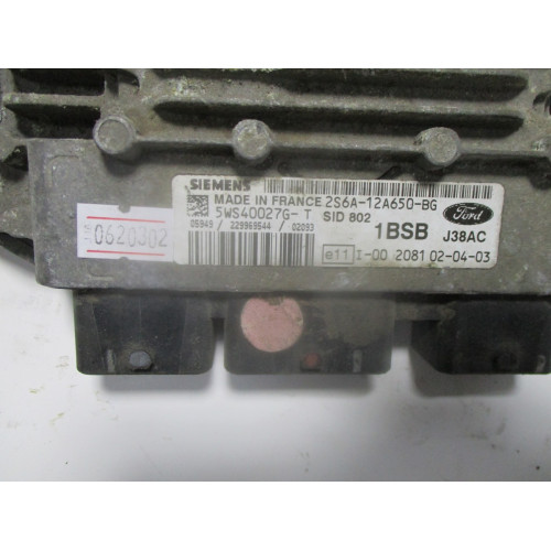 Ford Fiesta 1.4 TDCI Motor Beyni 5WS40027G-T 2S6A-12A650-BG SID 802 1BSB