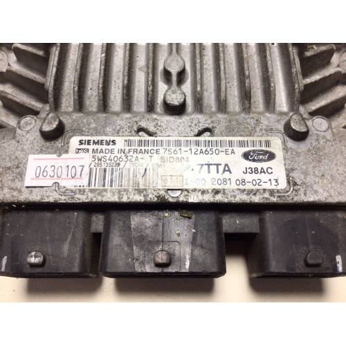 Ford Fiesta 1.4 Motor Beyni 5WS40632A-T 7S61-12A650-EA SID804 7TTA
