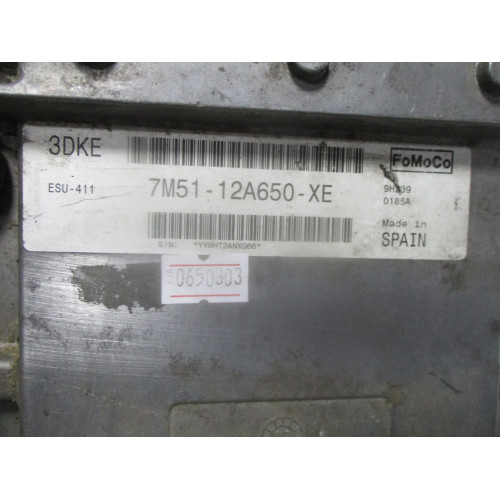 Ford Focus Motor Beyni 7M51-12A650-XE ESU-411 3DKE