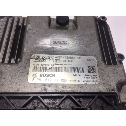 Ford Fiesta 1.4 TDCI Motor Beyni AV21-12A650-GC 0281017831
