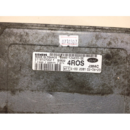 Ford Fiesta 1.4 Motor Beyni SIM22 S118107002F 2S6A-12A650-SE 4ROS