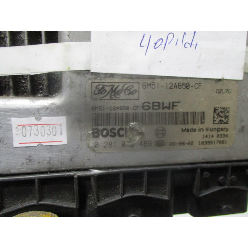 Ford Focus Motor Beyni 6M51-12A650-CF 0281012489 6BWF
