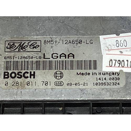 Ford Focus 1.6 TDCI Motor Beyni 8M51-12A650-LG 0281011701 LGAA