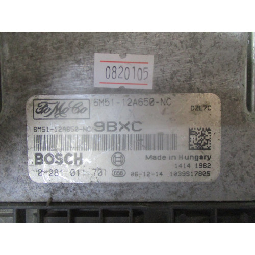 Ford Focus Motor Beyni 6M51-12A650-NC 0281011701 9BXC