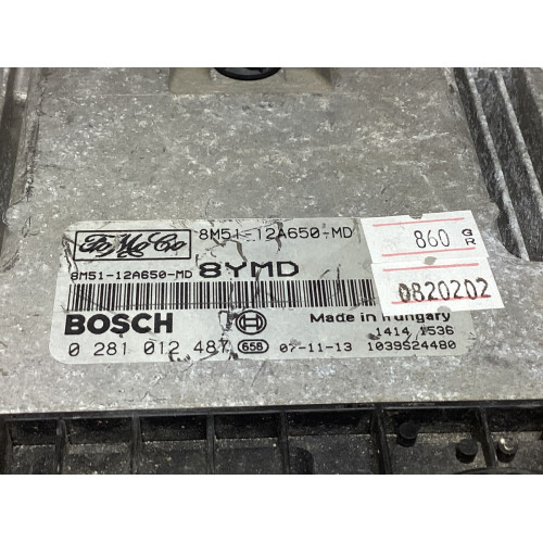 Ford Focus 1.6 TDCI Motor Beyni 8M51-12A650-MD 0281012487 8YMD