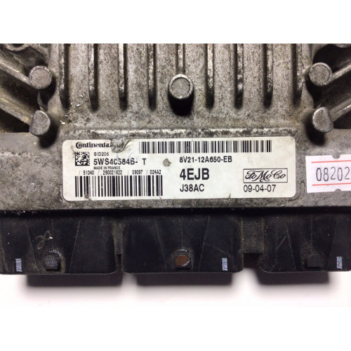 Ford Fiesta 1.4 TDCI Motor Beyni 5WS40584B-T 8V21-12A650-EB SID206 4EJB 