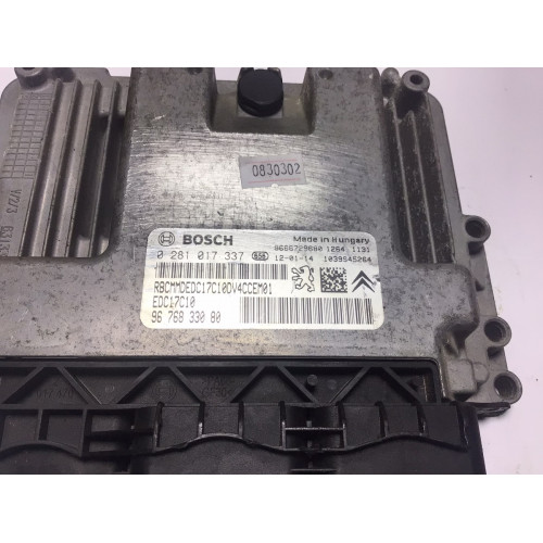 Citroen C3 1.4 Motor Beyni 0281017337 EDC17C10 9676833080