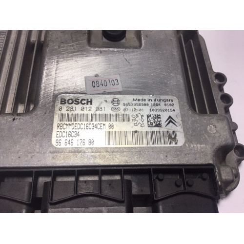 Citroen C4 Picasso Motor Beyni 0281012981 9664617680 EDC16C34