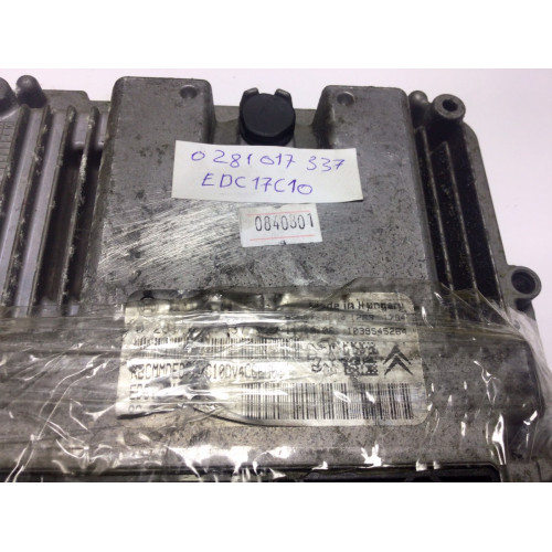 Citroen C3 1.4 Motor Beyni 0281017337 EDC17C10 9676833080