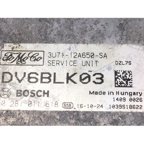 Ford Focus 1.6 Motor Beyni 0281011618 3U71-12A650-SA
