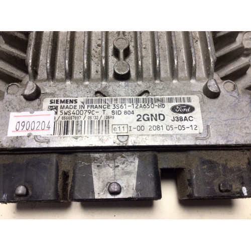 Ford Fiesta Fusion Motor Beyni 5WS40079C-T 3S61-12A650-HD SID804 2GND