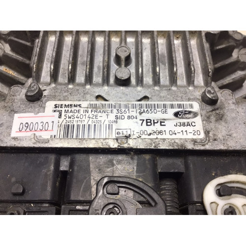 Ford Fiesta 1.4 Motor Beyni 5WS40142E-T 3S61-12A650-GE SID804 7BPE