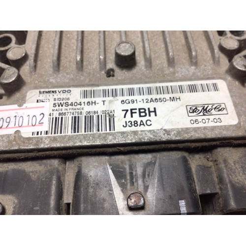 Ford S-Max Kuga 2.0 Motor Beyni 5WS40416H-T 6G91-12A650-MH SID206 J38AC