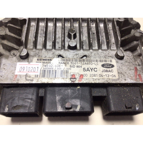 Ford Fiesta 1.4 Motor Beyni 5WS40140E-T 3S61-12A650-LC SID804 5AYC