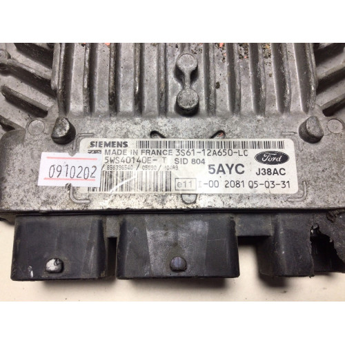 Ford Fiesta 1.4 Motor Beyni 5WS40140E-T 3S61-12A650-LC SID804 5AYC
