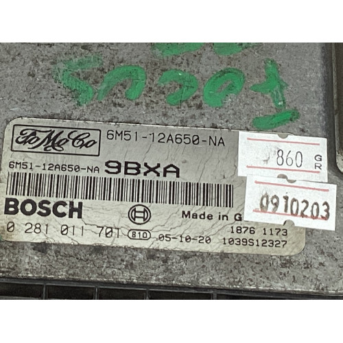Ford Focus Motor Beyni 6M51-12A650-NA 0281011701 9BXA