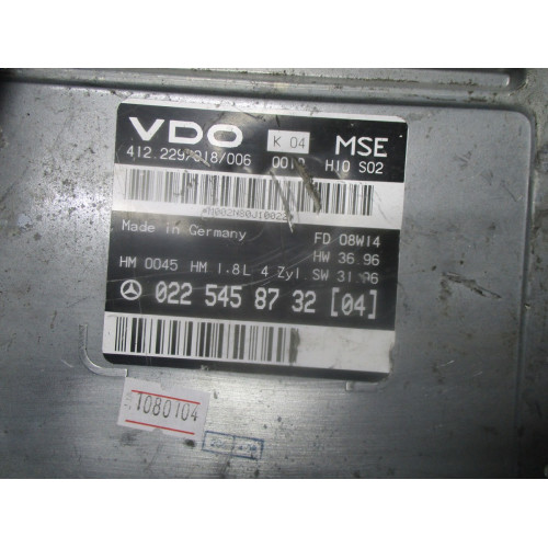 Mercedes W202 C180 Motor Beyini 0225458732 412229018006