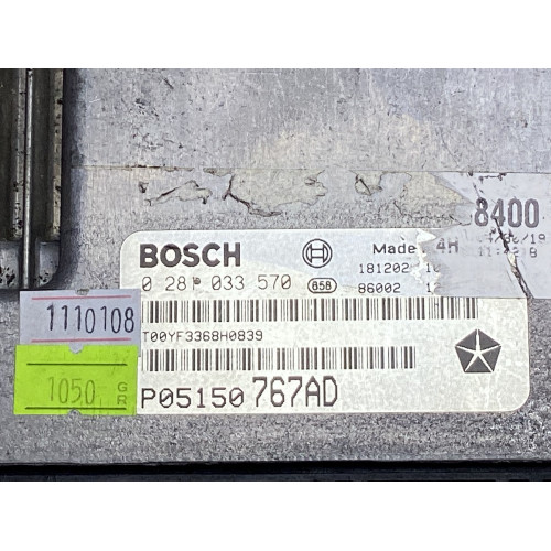 Jeep Cherokee Motor Beyni 0281033570 P05150767AD