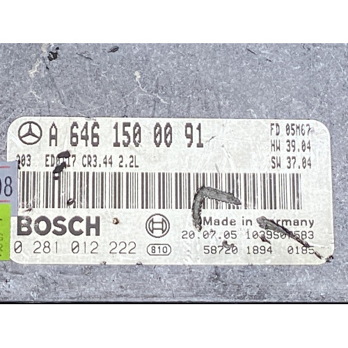 Mercedes W203 Motor Beyni A6461500091 0281012222