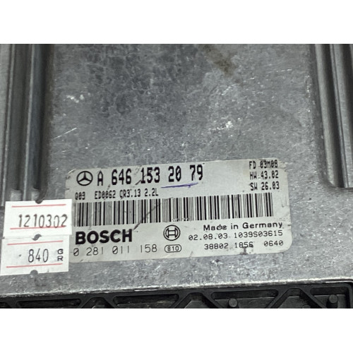 Mercedes W211 E220 CDI Motor Beyni A6461532079 0281011158