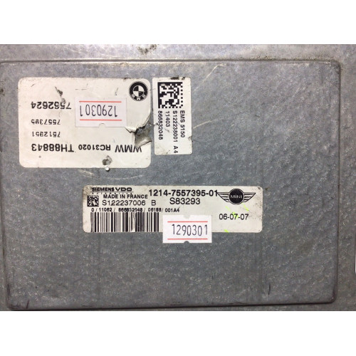 Mini Cooper Motor Beyni 1214-7557395-01 S122237006B