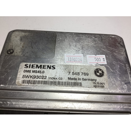BMW E60 X3 Motor Beyni 5WK93022 7548769 MS45.0