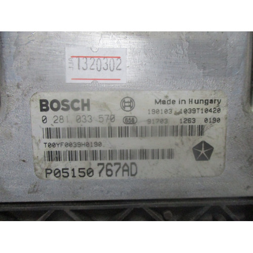 Jeep Cherokee Motor Beyni 0281033570 P05150767AD