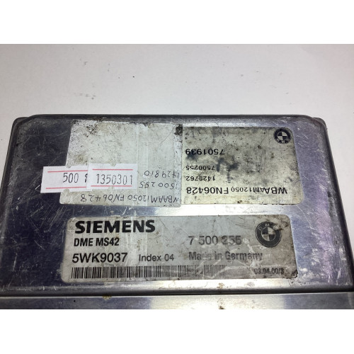 Bmw E36 E46 E39 Motor Beyni 7500255 5WK9037 DME MS42