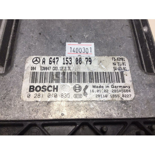 Mercedes W211 E270 Motor Beyni 0281010832 A6471530079 CR3.12 2.7L