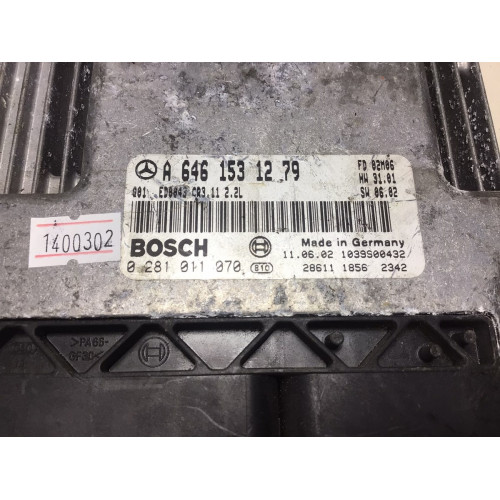 Mercedes W211 E220 2.2 Motor Beyni 0281011070 A6461531279 CR3.11 2.2L