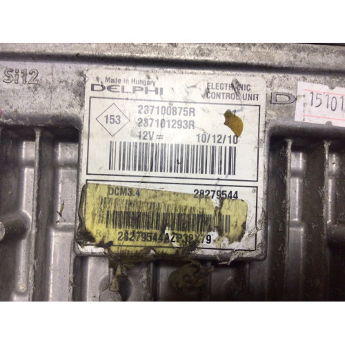 Renault Clio Grandtour 1.5 DCI Motor Beyni 28279544 237100875R 237101293R DCM3.4