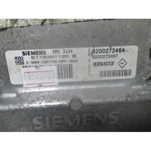 Renault Scenic 1.6 Motor Beyni S118301120 8200272464 8200272457 EMS3134