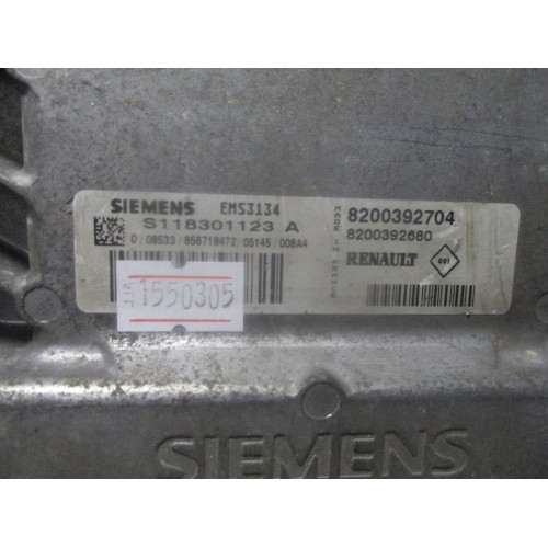 Renault Clio 2 1.6 Motor Beyni S118301123A 8200392704 8200392680 EMS3134