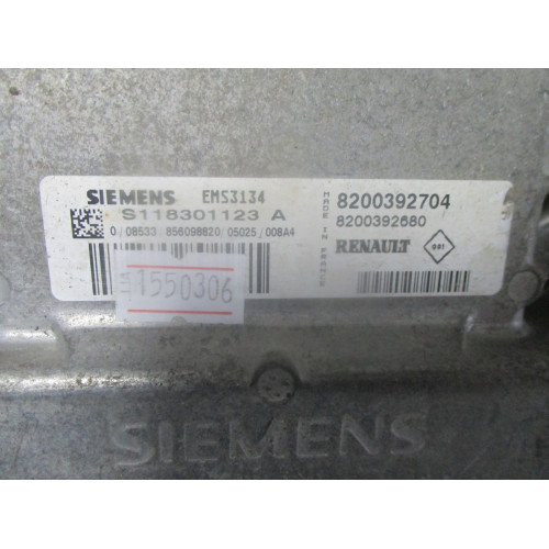 Renault Clio 2 1.6 Motor Beyni S118301123A 8200392704 8200392680 EMS3134