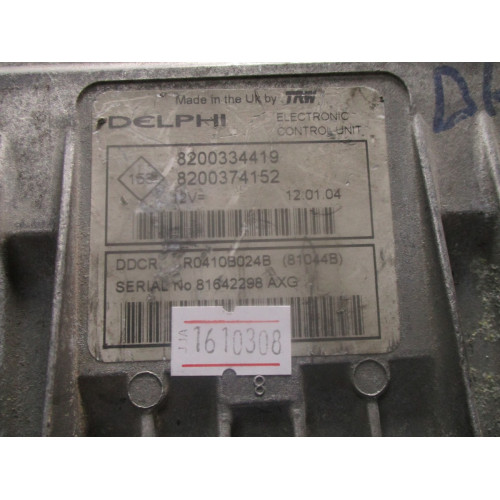 8200334419 8200374152 Renault Megane 1.5 Motor Beyni DDCR