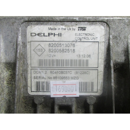 Renault Clio 1.5 DCI Motor Beyni R0410B037D 8200513076 8200767242 DCM1.2