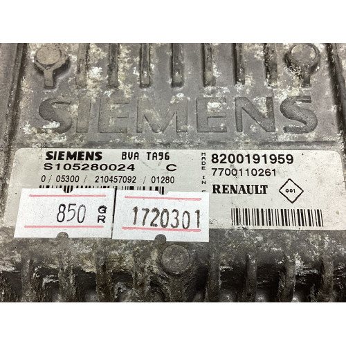 Renault Clio 1.4 Motor Beyni S105280024C 8200191959 7700110261 BVA TA96