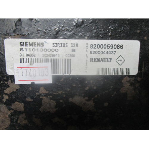 Renault Clio 1.6 Motor Beyni S110138000B 8200059086 SIRIUS32N 8200044437